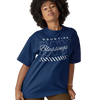 Navy Unisex Counting My Blessings Short Sleeve Tee