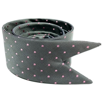 Dotted Pink and Grey Necktie