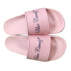 Women's Pink Blue Cavalz Slides